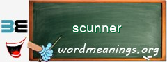 WordMeaning blackboard for scunner